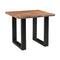 Coast to Coast End Table in Brownstone Nut Brown w/ Metal Legs-Washburn's Home Furnishings