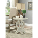 Coast to Coast Orchard White Rub Round Accent Table-Washburn's Home Furnishings