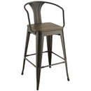 Coaster Elm/Black Bar Stool-Washburn's Home Furnishings