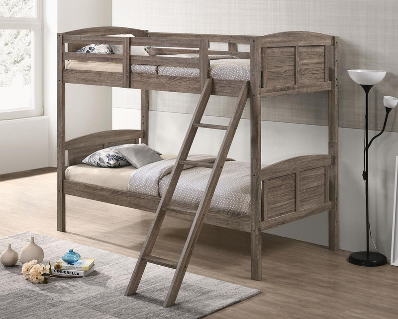 Flynn - Twin Over Twin Bunk Bed - Light Brown-Washburn's Home Furnishings