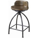 Coaster Swivel Counter Height Stool Cognac And Antique Black-Washburn's Home Furnishings