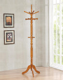 Coat Rack With 11 Hooks - Light Brown-Washburn's Home Furnishings