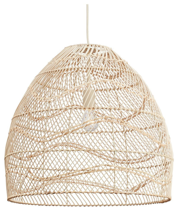 Coenbell - Beige - Rattan Pendant Light (1/cn)-Washburn's Home Furnishings