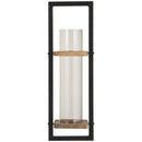 Colburn - Natural/black - Wall Sconce-Washburn's Home Furnishings