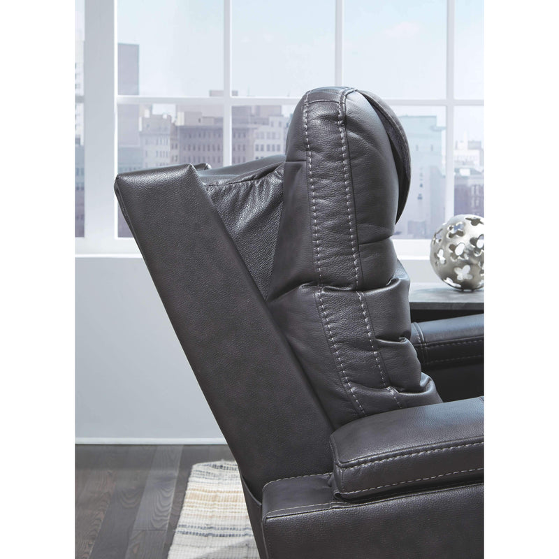 Composer - Gray - Pwr Recliner/adj Headrest-Washburn's Home Furnishings