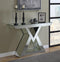 Console Table With Triangle Base - Pearl Silver-Washburn's Home Furnishings