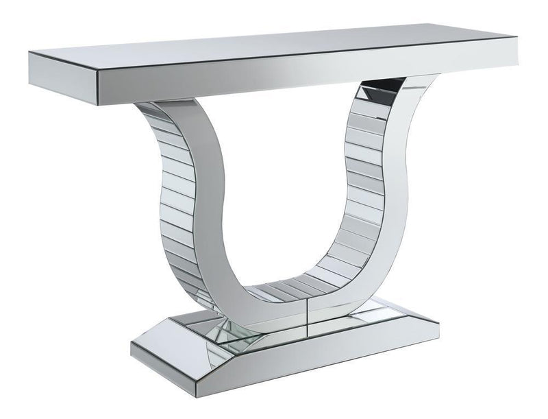 Console Table With U-shaped Base - Pearl Silver-Washburn's Home Furnishings