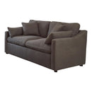 Contrary Reversible Cushion Loveseat - Charcoal-Washburn's Home Furnishings