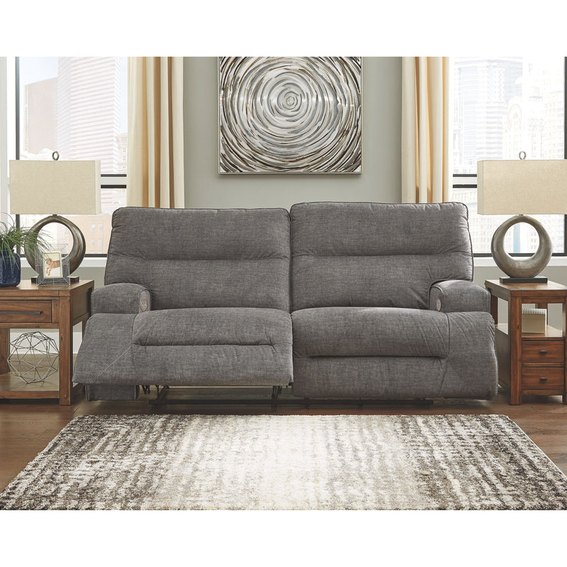 Coombs - Charcoal - 2 Seat Reclining Power Sofa-Washburn's Home Furnishings