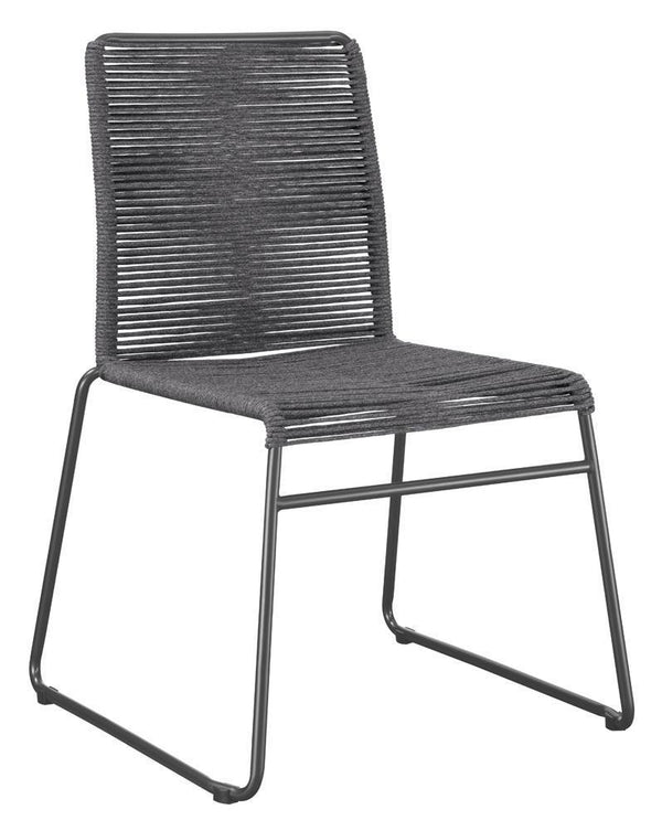 Cora - Rope - Woven Chair - Gray-Washburn's Home Furnishings