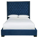 Coralayne - Blue - Queen Upholstered Bed-Washburn's Home Furnishings