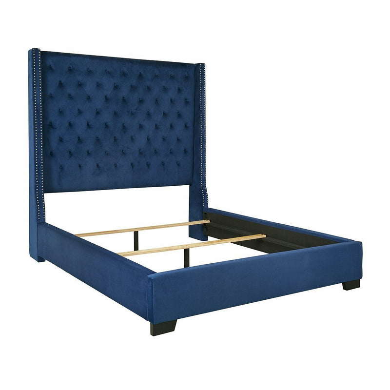 Coralayne - Blue - Queen Upholstered Bed-Washburn's Home Furnishings