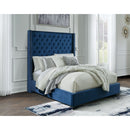 Coralayne - Blue - Queen Upholstered Bed-Washburn's Home Furnishings