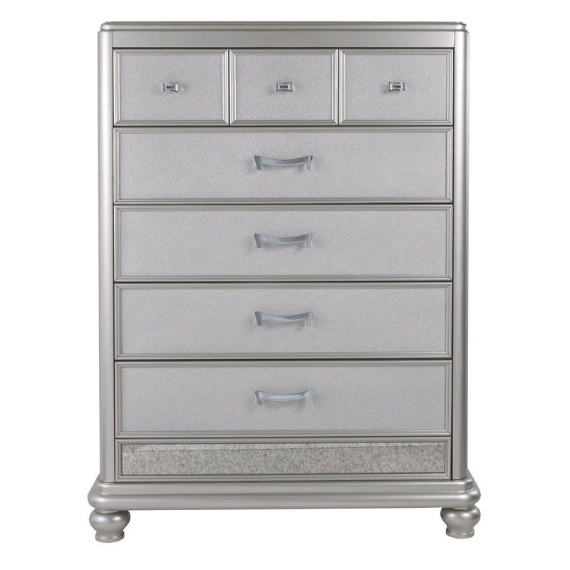 Coralayne - Silver - Five Drawer Chest-Washburn's Home Furnishings