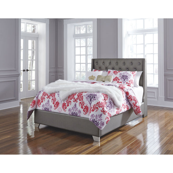 Coralayne - Silver - Full Upholstered Bed-Washburn's Home Furnishings