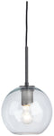 Cordunn - Black - Glass Pendant Light (1/cn)-Washburn's Home Furnishings