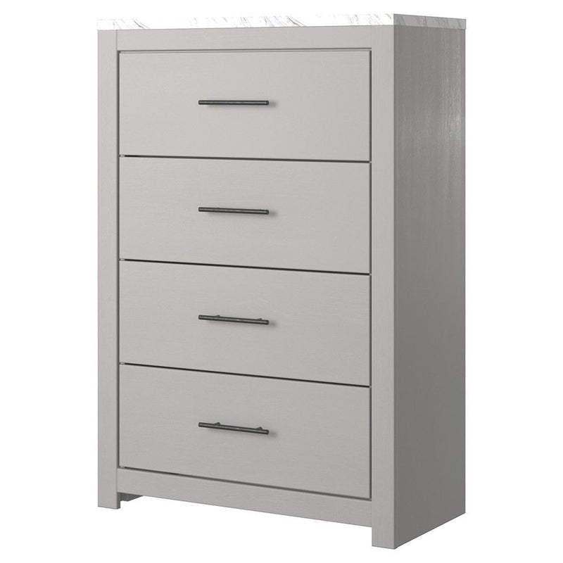 Cottonburg - Light Gray/white - Four Drawer Chest-Washburn's Home Furnishings