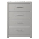 Cottonburg - Light Gray/white - Four Drawer Chest-Washburn's Home Furnishings