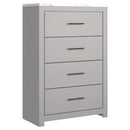 Cottonburg - Light Gray/white - Four Drawer Chest-Washburn's Home Furnishings