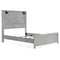 Cottonburg - Light Gray/white - Queen Panel Bed With Sconce Lights-Washburn's Home Furnishings