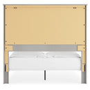 Cottonburg - Light Gray/white - Queen Panel Bed With Sconce Lights-Washburn's Home Furnishings