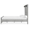 Cottonburg - Light Gray/white - Queen Panel Bed With Sconce Lights-Washburn's Home Furnishings