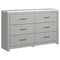 Cottonburg - Light Gray/white - Six Drawer Dresser-Washburn's Home Furnishings