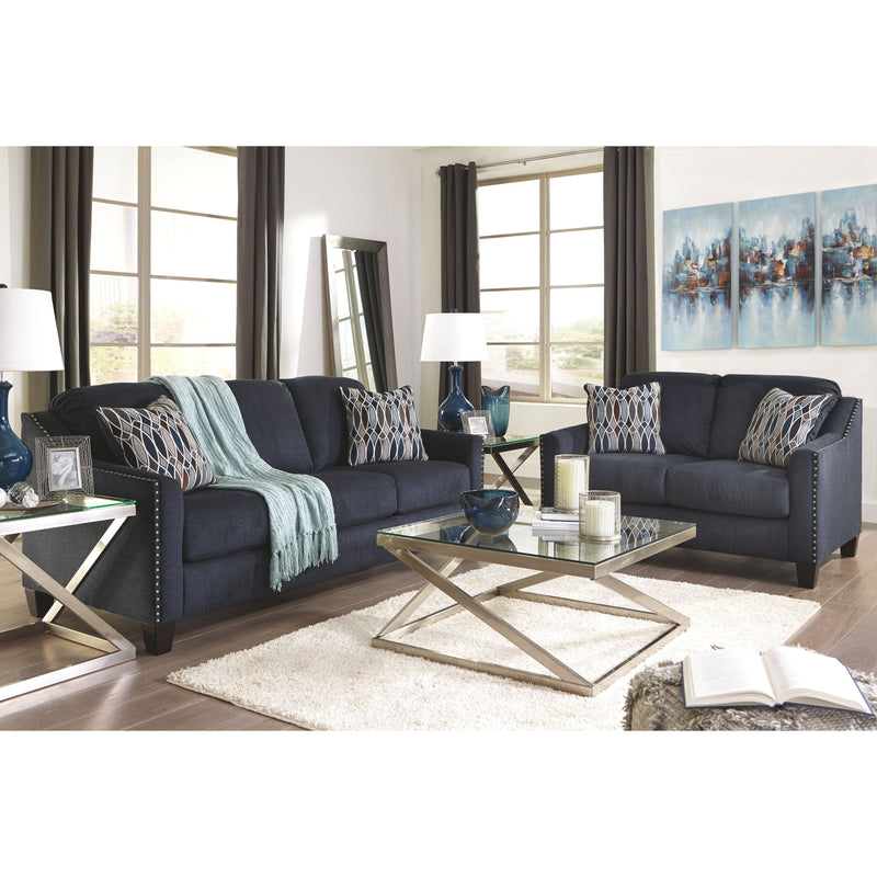 Creeal - Blue - Loveseat-Washburn's Home Furnishings