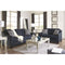 Creeal - Blue - Loveseat-Washburn's Home Furnishings