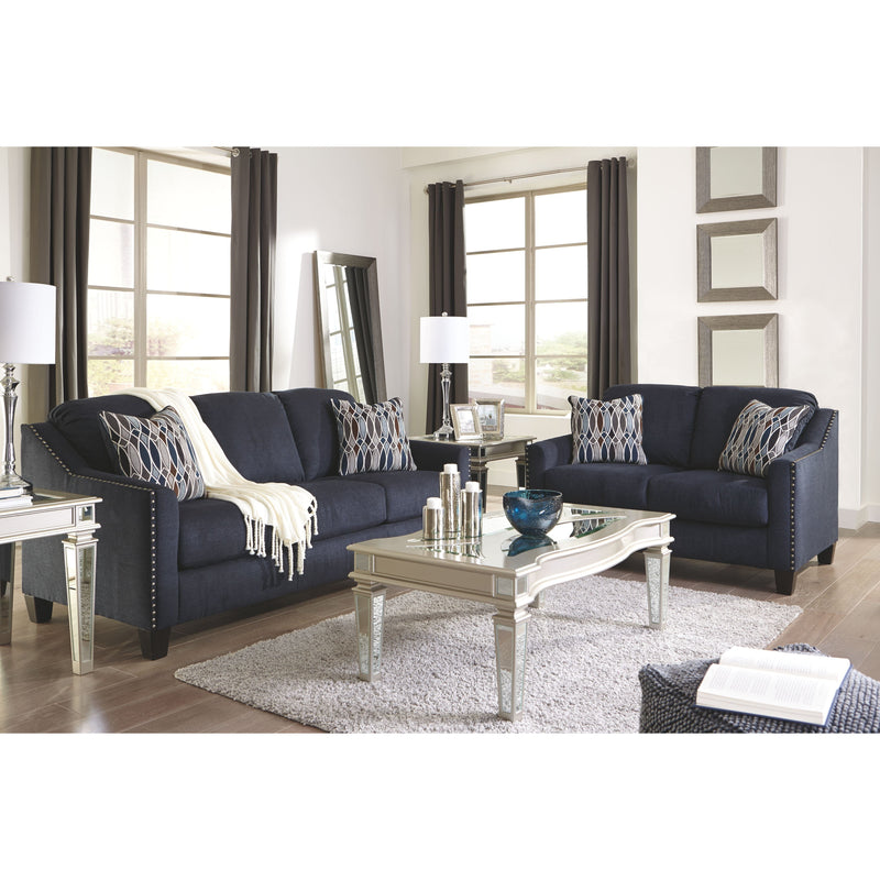 Creeal - Blue - Loveseat-Washburn's Home Furnishings