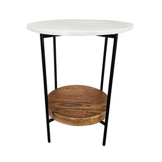 Crestview Brewpub Round End Table-Washburn's Home Furnishings