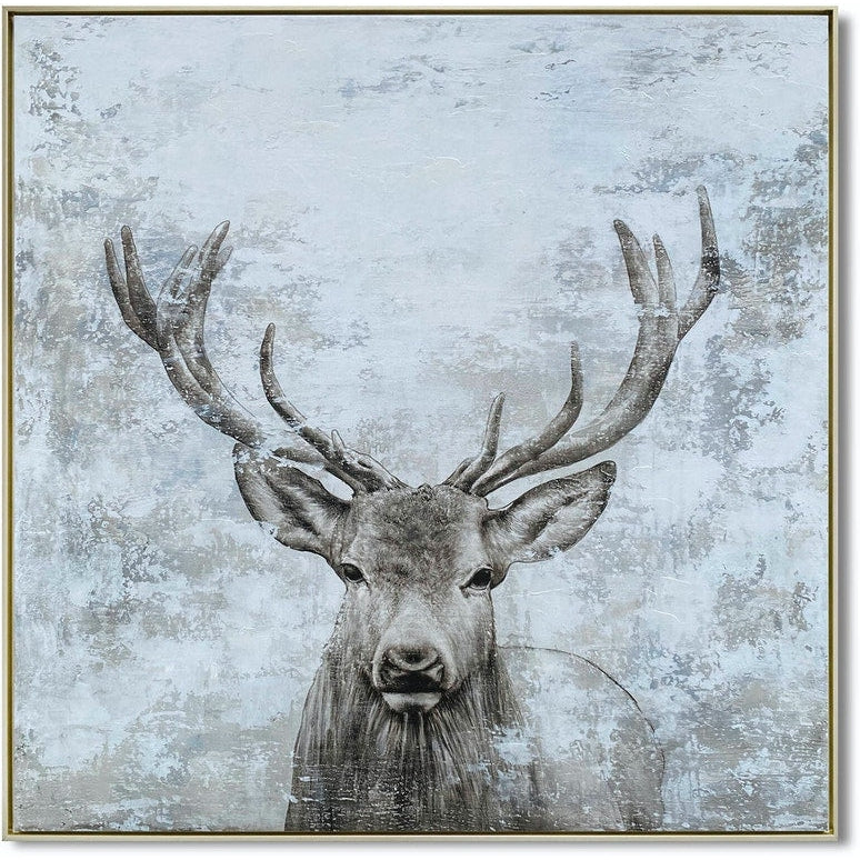 Crestview Rustic Buck Hand Painted Canvas-Washburn's Home Furnishings