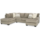 Creswell - Stone - Left Arm Facing Corner Chaise 2 Pc Sectional-Washburn's Home Furnishings