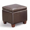 Cube Shaped Storage Ottoman - Brown-Washburn's Home Furnishings