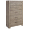 Culverbach - Gray - Five Drawer Chest-Washburn's Home Furnishings