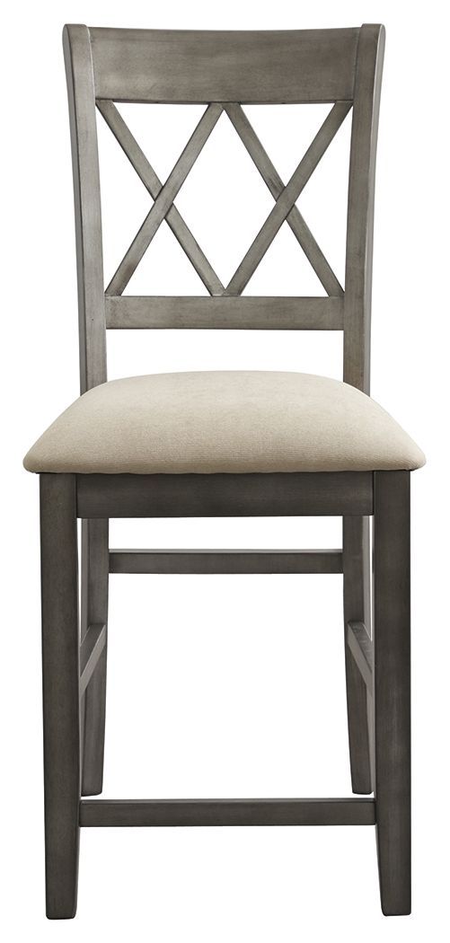 Curranberry - Metallic Gray - Counter Height Bar Stool (set Of 2)-Washburn's Home Furnishings