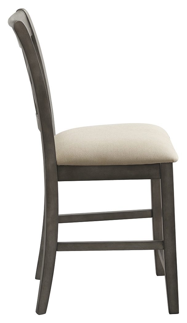 Curranberry - Metallic Gray - Counter Height Bar Stool (set Of 2)-Washburn's Home Furnishings