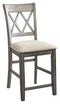 Curranberry - Metallic Gray - Counter Height Bar Stool (set Of 2)-Washburn's Home Furnishings