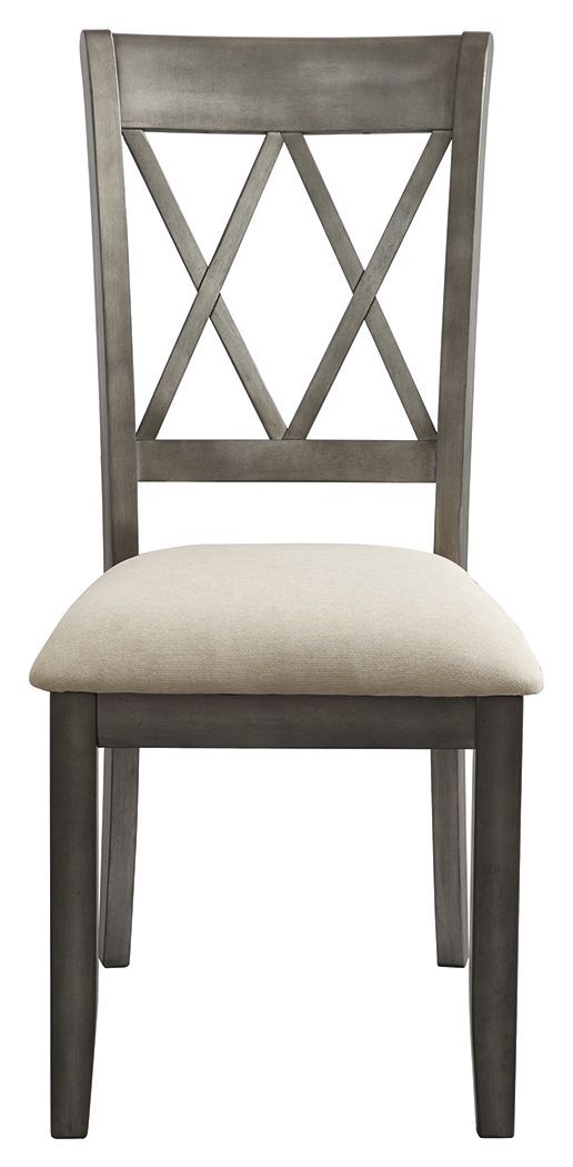 Curranberry - Metallic Gray - Dining Uph Side Chair (2/cn)-Washburn's Home Furnishings