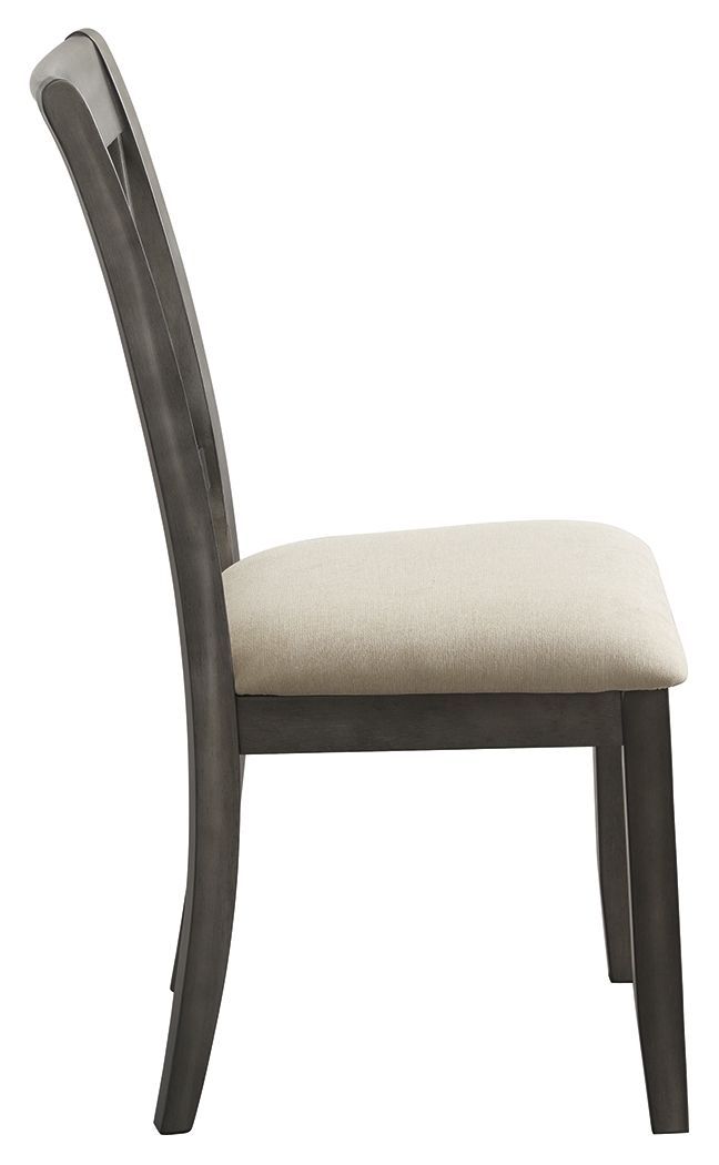 Curranberry - Metallic Gray - Dining Uph Side Chair (2/cn)-Washburn's Home Furnishings