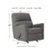 Dalhart - Charcoal - Rocker Recliner-Washburn's Home Furnishings