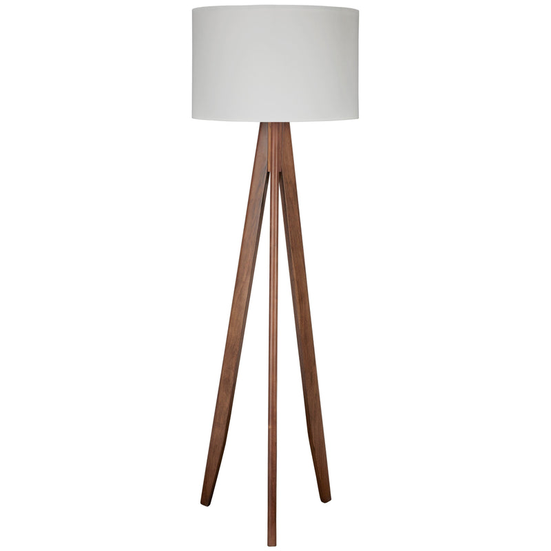 Dallson - Brown - Wood Floor Lamp (1/cn)-Washburn's Home Furnishings