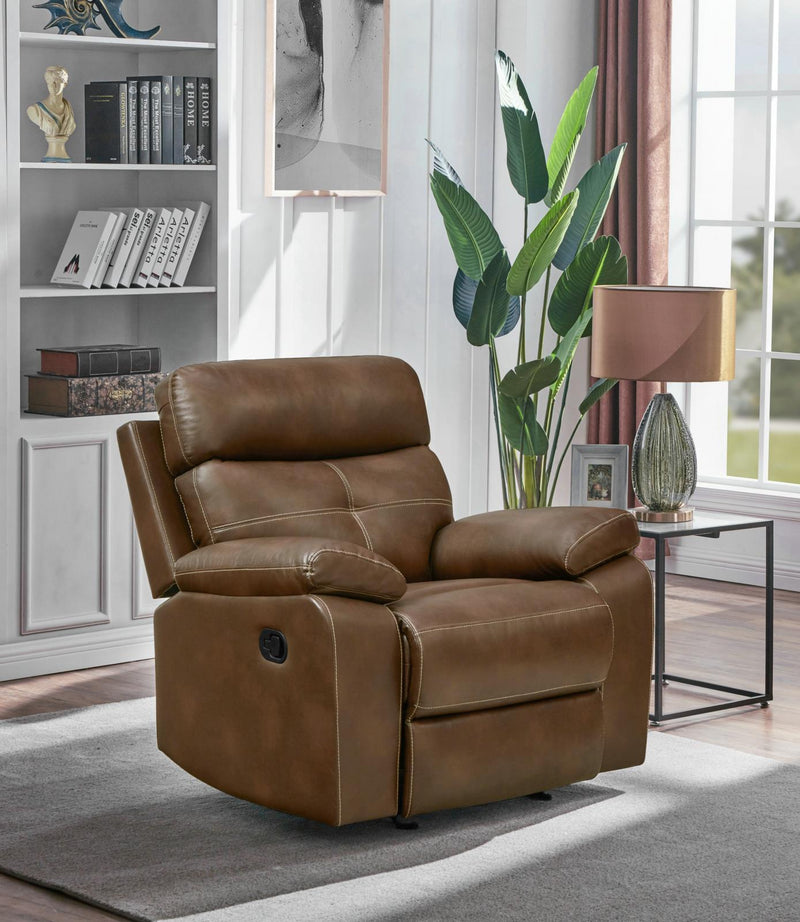 Damiano Motion - Glider Recliner - Light Brown-Washburn's Home Furnishings