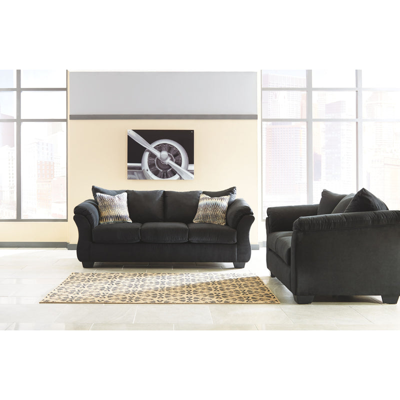 Darcy - Black - Loveseat-Washburn's Home Furnishings