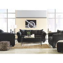 Darcy - Black - Loveseat-Washburn's Home Furnishings