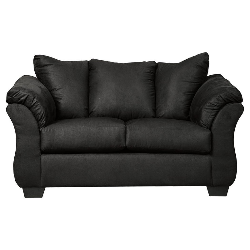 Darcy - Black - Loveseat-Washburn's Home Furnishings