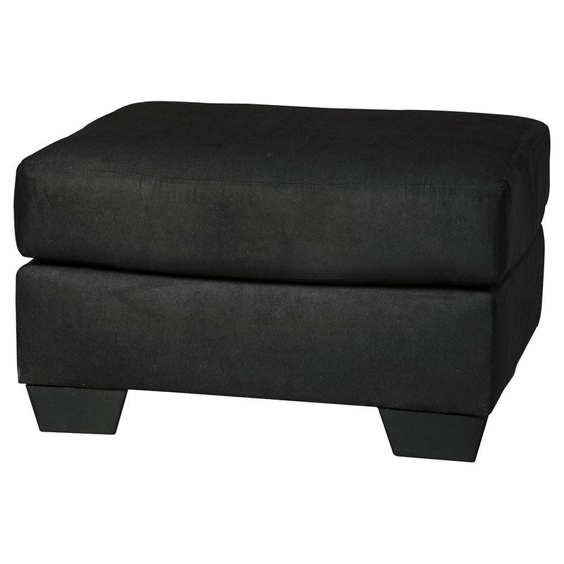 Darcy - Black - Ottoman-Washburn's Home Furnishings