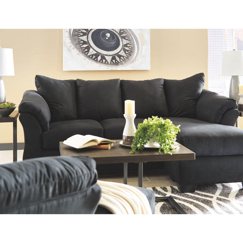 Darcy - Black - Sofa Chaise-Washburn's Home Furnishings