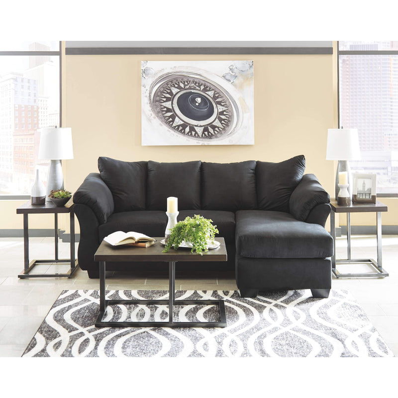 Darcy - Black - Sofa Chaise-Washburn's Home Furnishings