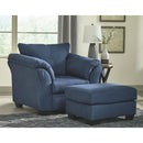 Darcy - Blue - Ottoman-Washburn's Home Furnishings